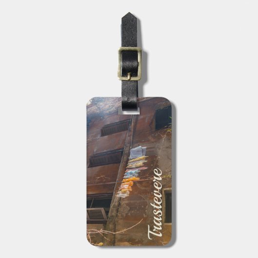 Trastevere Rome Bagagelabel (Voorkant verticaal)