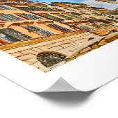 Trastevere Rome, Italië Waterverf Poster (Hoek)