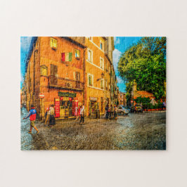 Trastevere Rome. Legpuzzel