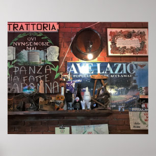 Trattoria - Authentieke Italiaanse charme Poster