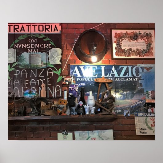 Trattoria - Authentieke Italiaanse charme Poster (Voorkant)