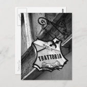 Trattoria Sign Briefkaart (Voorkant / Achterkant)