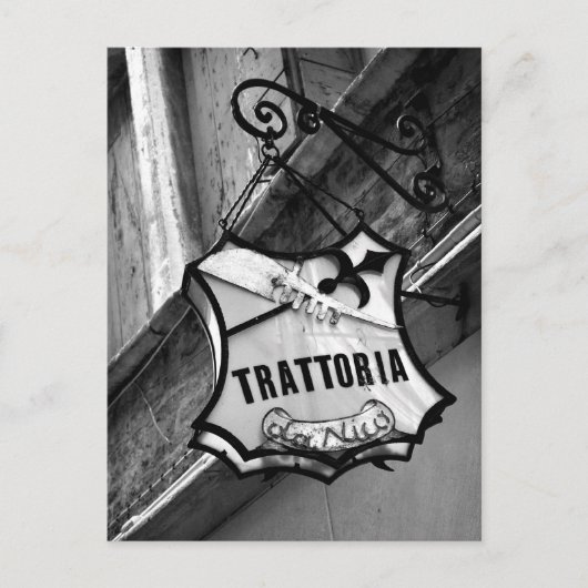 Trattoria Sign Briefkaart (Voorkant)
