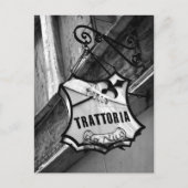 Trattoria Sign Postcard Briefkaart (Voorkant)