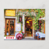 Trattoria Verde Rome, Italië Briefkaart (Voorkant)