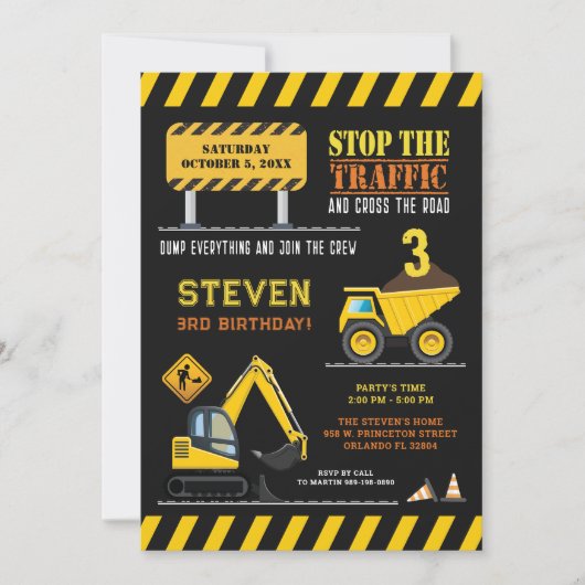 Trauck Birthday Boys Kaart (Voorkant)