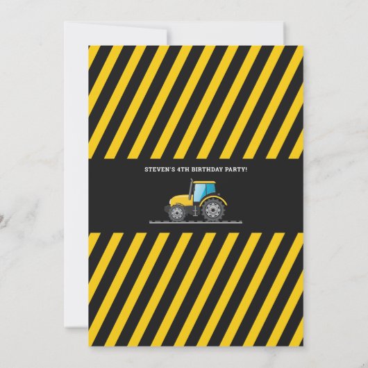 Trauck Birthday Boys Kaart (Achterkant)