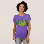  Trauck Camper Life Rocks Mod Flowers T-shirt (Voorkant volledig)
