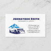 Trauck Plow Snow Removal Service Visitekaartje (Voorkant)