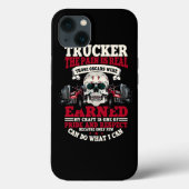 Traucker geeft Funny Tractor 18 Wheeler Case-Mate iPhone Case (Achterkant)