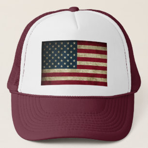Traucker Hat/Amerikaanse vlag Trucker Pet