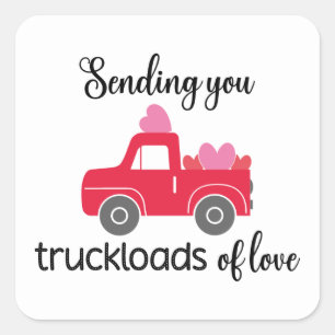 Traucloads liefdesslak-mail sticker Square