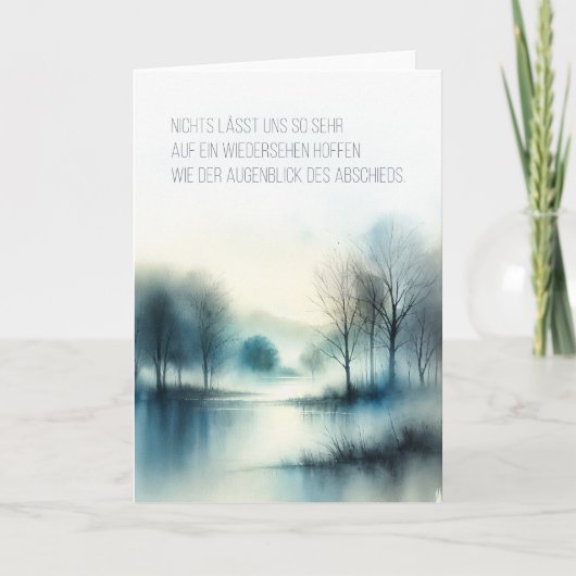 Trauerkarte "Augenblick des Abschieds" (Voorkant)