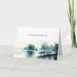 Trauerkarte "In Gedanken bei dir"  Kaart