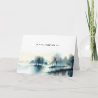 Trauerkarte "In Gedanken bei dir"  Kaart
