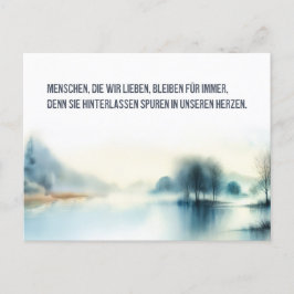 Trauerkarte "Menschen, die wir lieben" Briefkaart