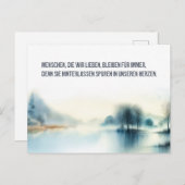 Trauerkarte "Menschen, die wir lieben" Briefkaart (Voorkant / Achterkant)