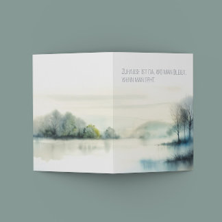 Trauerkarte "Zuhause" Aankondiging