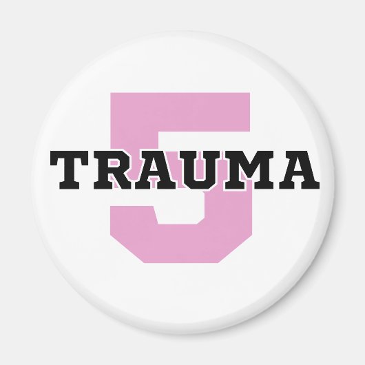 Trauma 5 kleine cirkelmagneet magneet (Voorkant)