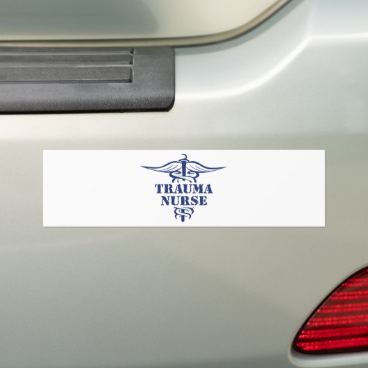 trauma bumpersticker (Op auto)