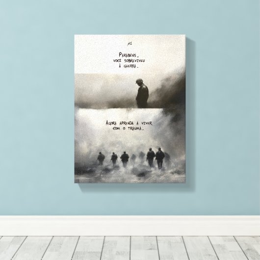 Trauma Canvas Afdruk (Insitu (Houten vloer))