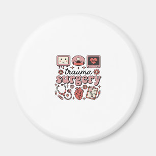 Trauma chirurgie vintage medische vector shirt ont magneet