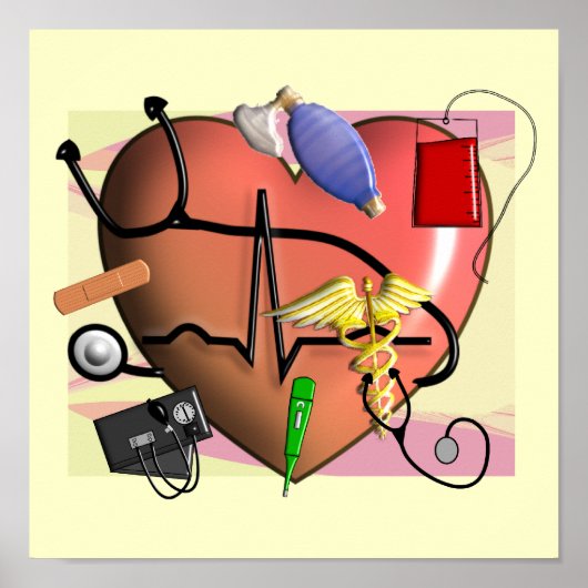 Trauma/ER Nurse ART Poster (Voorkant)