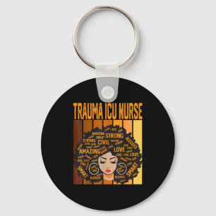 Trauma ICU-verpleegster Krachtige Black History Mo Sleutelhanger