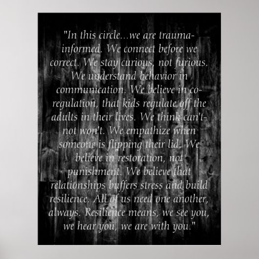 Trauma Informed Quotes Poster (Voorkant)