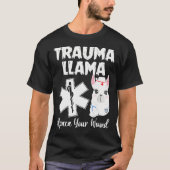 Trauma Llama Alpaca Uw Wond Grappig T-shirt (Voorkant)
