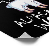 Trauma Llama Emt Design Medic Ems Alpaca Uw wond Poster (Hoek)