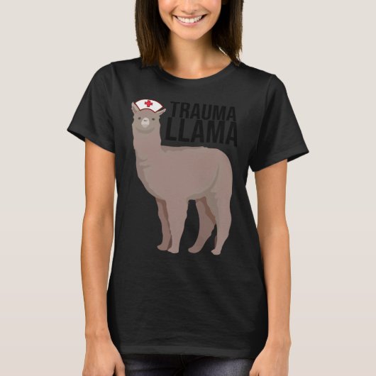 Trauma Llama   Nurse Alpaca Llama T-shirt (Voorkant)