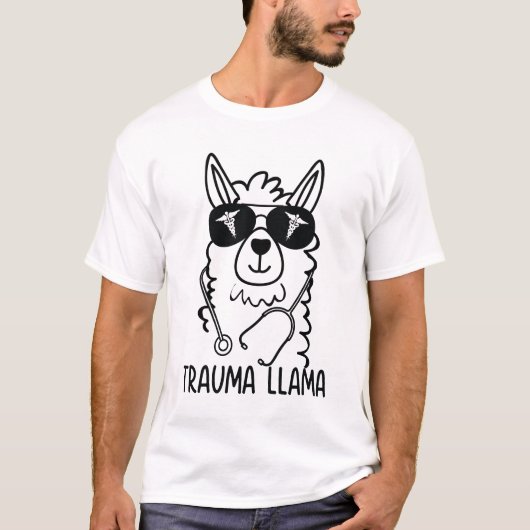 Trauma Llama T-shirt (Voorkant)