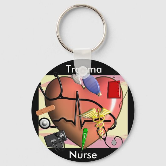 Trauma Nurse Art Gifts Sleutelhanger (Voorkant)