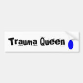 Trauma Nurse Bumpersticker "Trauma Queen" (Voorkant)