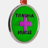 Trauma Nurse kerstboomversiering Metalen Ornament (Rechts)