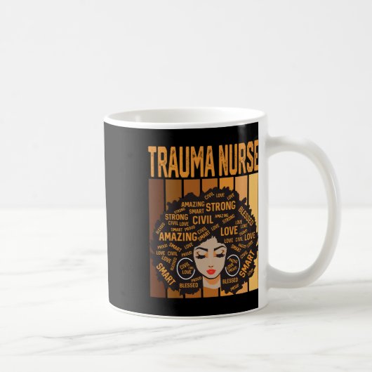 Trauma Nurse Powerful Black History Month Black Pr Koffiemok (Rechts)