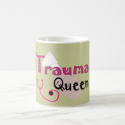 Trauma Nurse "Trauma Queen" Gifts Koffiemok (Center)