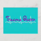 Trauma Nurse "Trauma Queen" T-Shirts en Gifts Briefkaart (Voorkant)