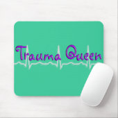 Trauma Nurse "Trauma Queen" T-Shirts en Gifts Muismat (Met muis)
