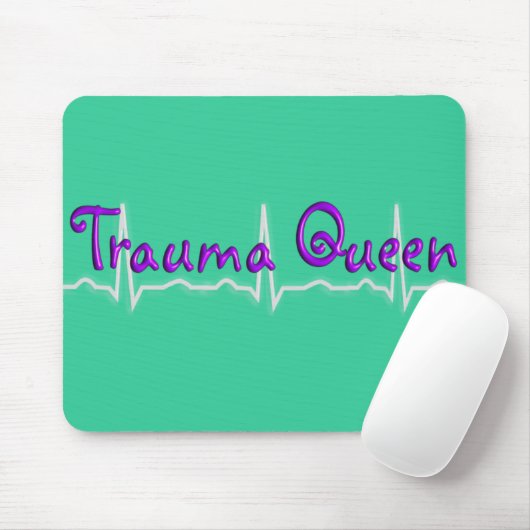 Trauma Nurse "Trauma Queen" T-Shirts en Gifts Muismat (Met muis)