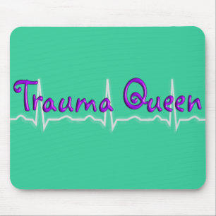 Trauma Nurse "Trauma Queen" T-Shirts en Gifts Muismat