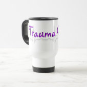 Trauma Nurse "Trauma Queen" T-Shirts en Gifts Reisbeker (Voorkant links)