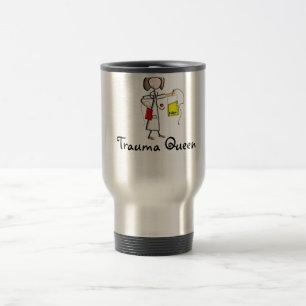 Trauma Nurse "Trauma Queen" T-Shirts en Gifts Reisbeker