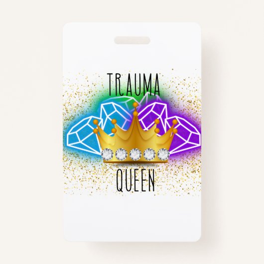 Trauma Queen Badge Backer (Voorkant)