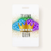 Trauma Queen Badge Backer (Achterkant)