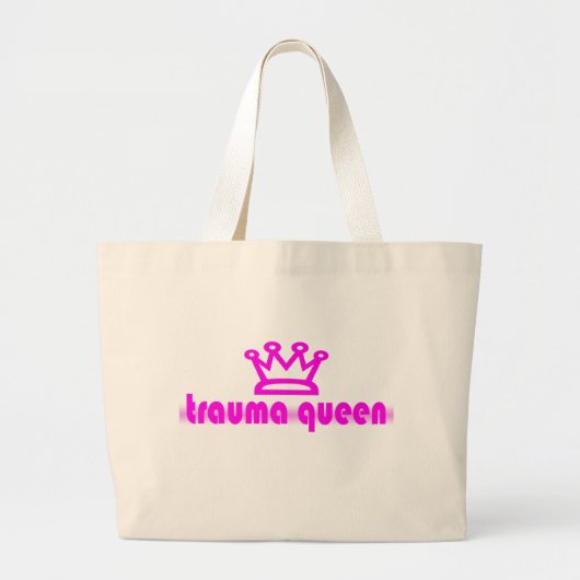 Trauma Queen Grote Tote Bag (Voorkant)