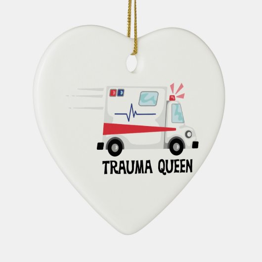 Trauma Queen Keramisch Ornament (Rechts)