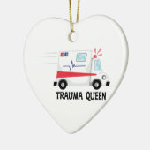 Trauma Queen Keramisch Ornament (Links)