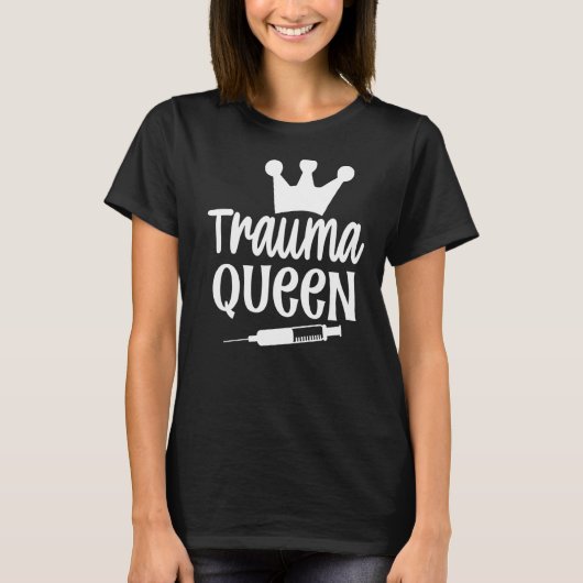 Trauma Queen Nurse T-shirt (Voorkant)